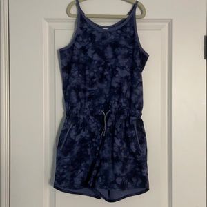 💙🌀Athleta Girl Blue Tie Dye Romper🌀💙
